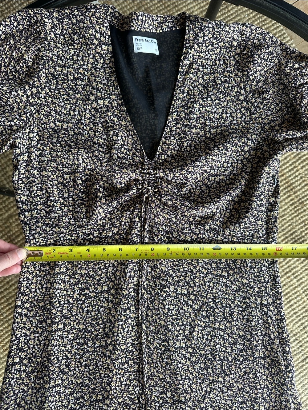 Frank & Oak Brown Floral Midi Dress - Picture 9 of 9